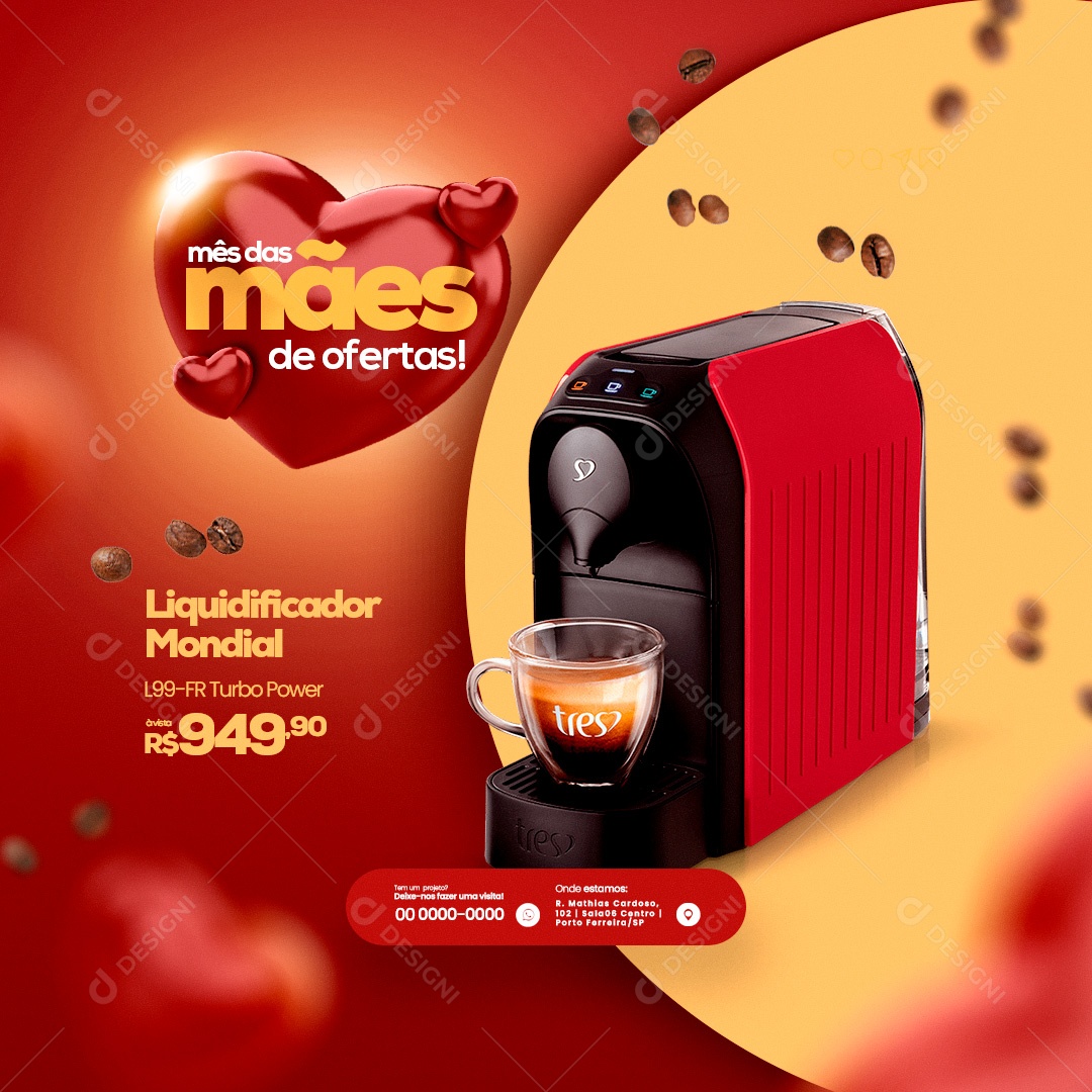 Mês das Mães de Ofertas! Social Media PSD Editável