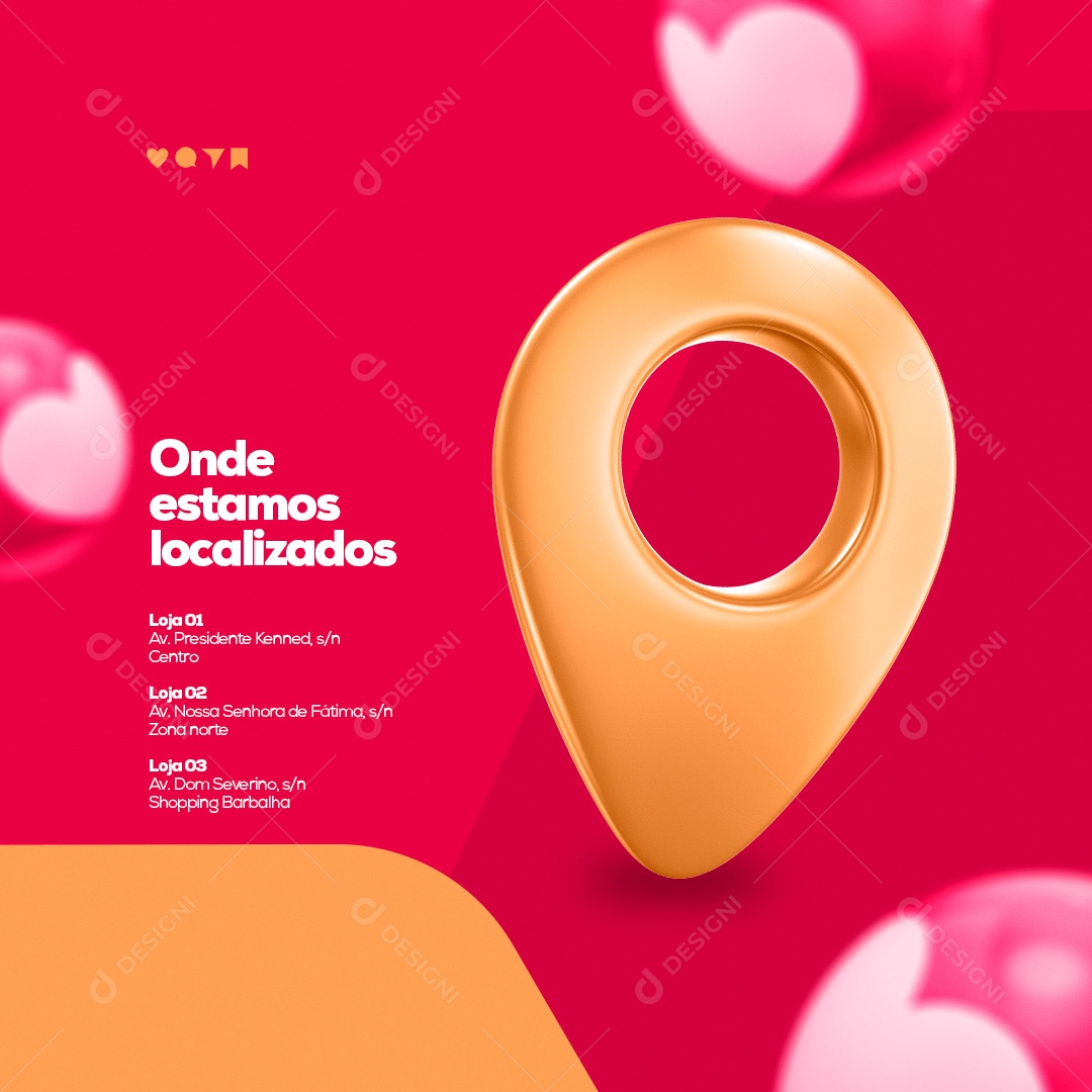 Onde Estamos Localizados Imobiliária Social Media PSD Editável