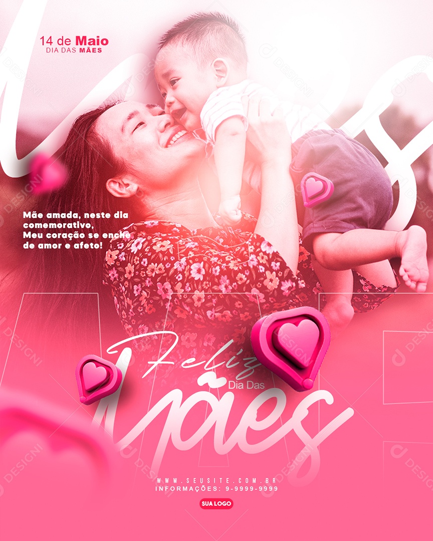 Social Media Feed Feliz Dia Das Mães Neste Dia Comemorativo PSD Editavel