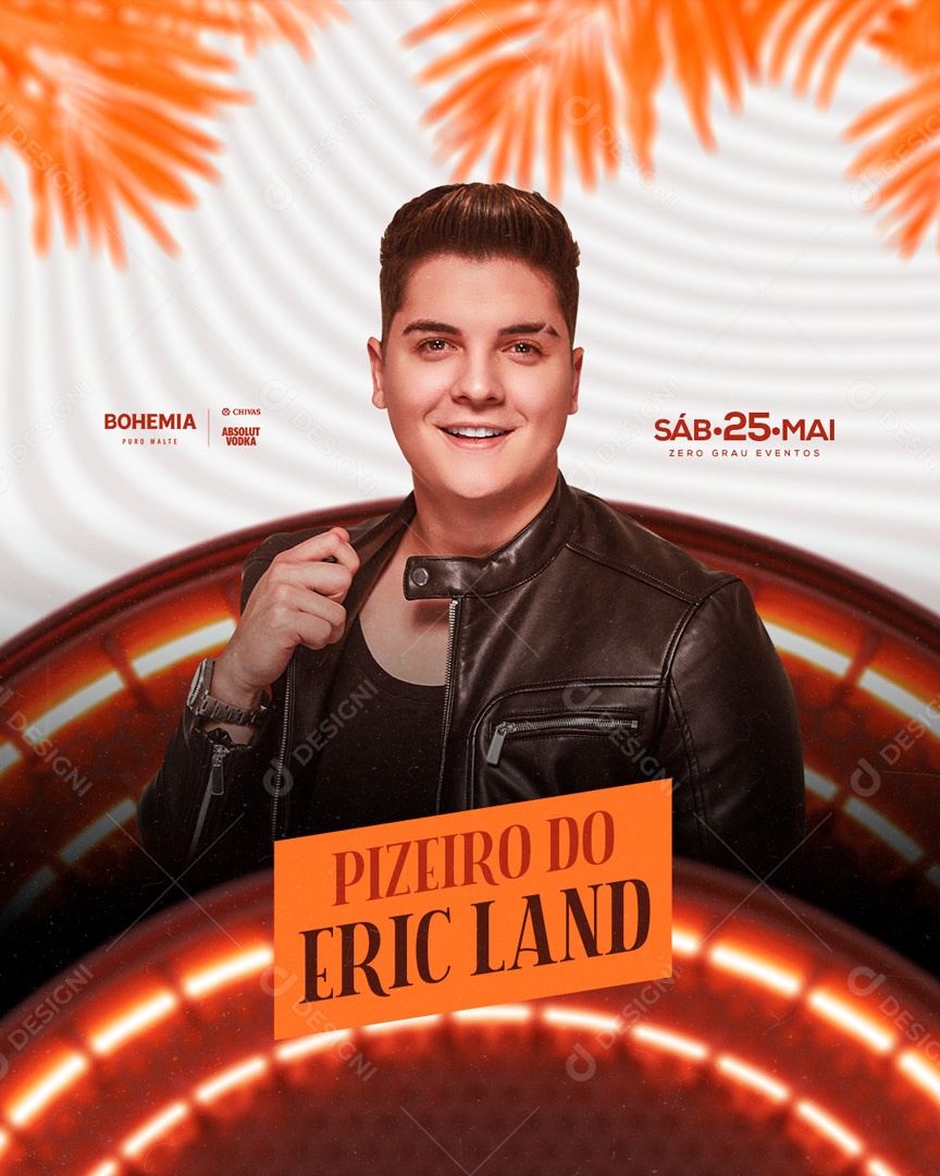 Flyer Pizeiro do Eric Land Social Media PSD Editável