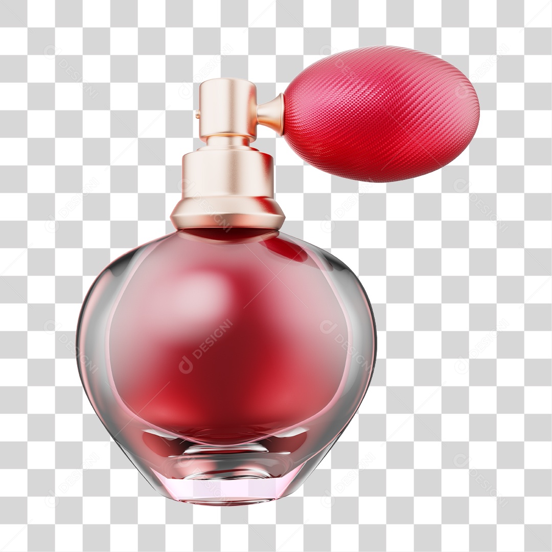 Elemento 3D Para Composição Perfume de Dia Das Mães PNG Transparente