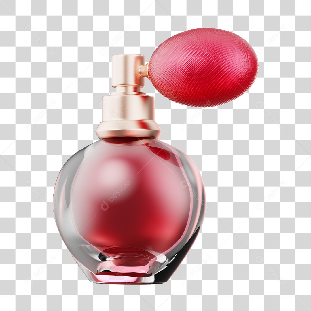 Elemento 3D Para Composição Perfume de Dia Das Mães PNG Transparente