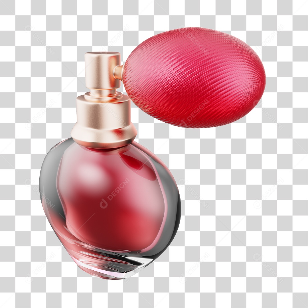 Elemento 3D Para Composição Perfume de Dia Das Mães PNG Transparente