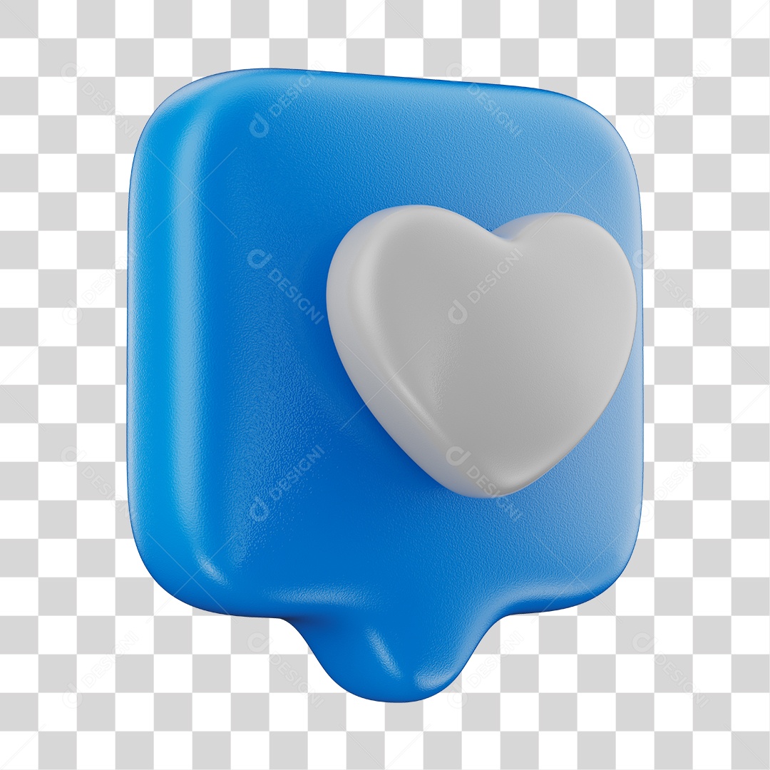 Elemento 3D Para Composição Emoji De Like Azul PNG Transparente