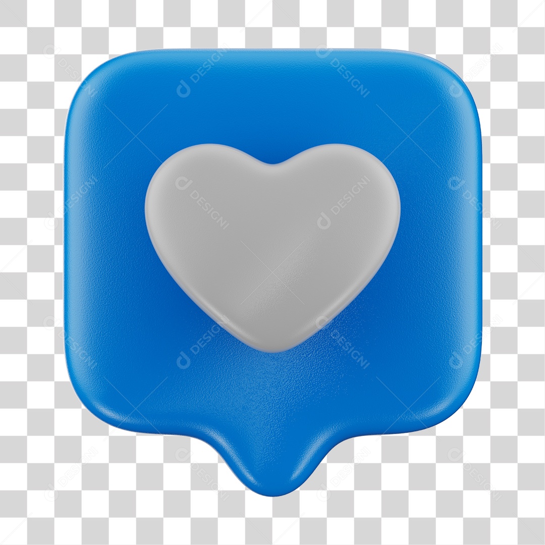 Elemento 3D Para Composição Emoji De Like Azul PNG Transparente