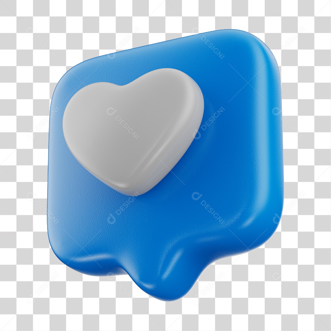 Elemento 3D Para Composição Emoji De Like Azul PNG Transparente