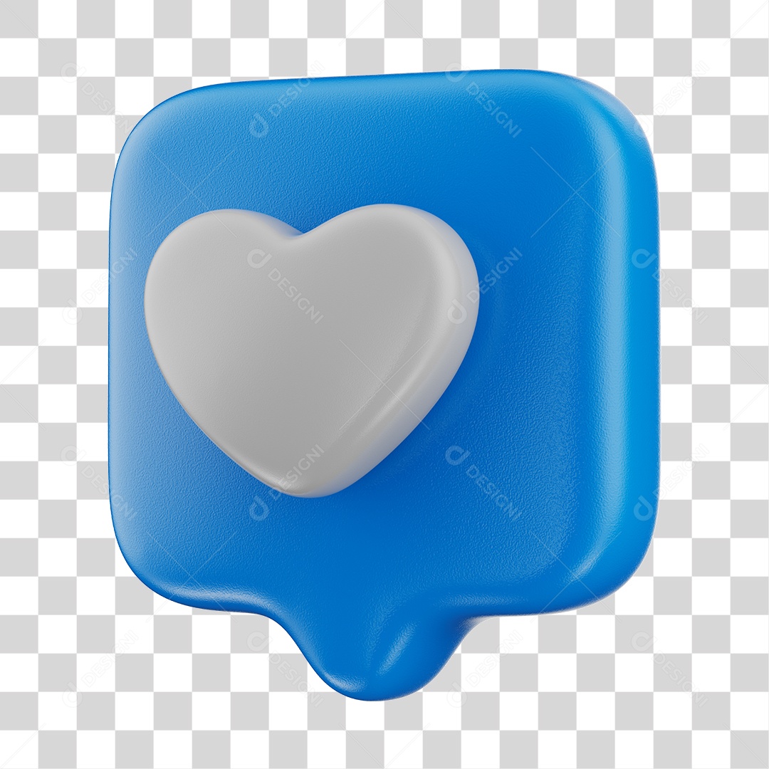 Elemento 3D Para Composição Emoji De Like Azul PNG Transparente