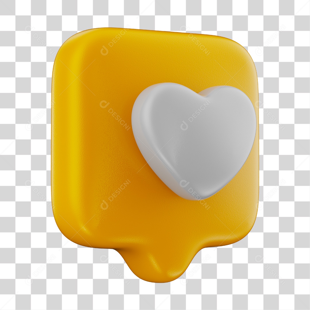 Elemento 3D Para Composição Emoji De Like Amarelo PNG Transparente