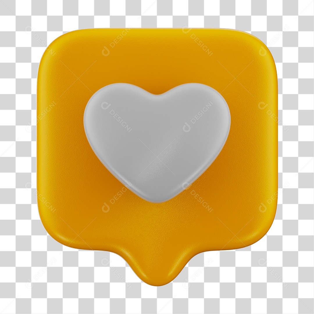 Elemento 3D Para Composição Emoji De Like Amarelo PNG Transparente