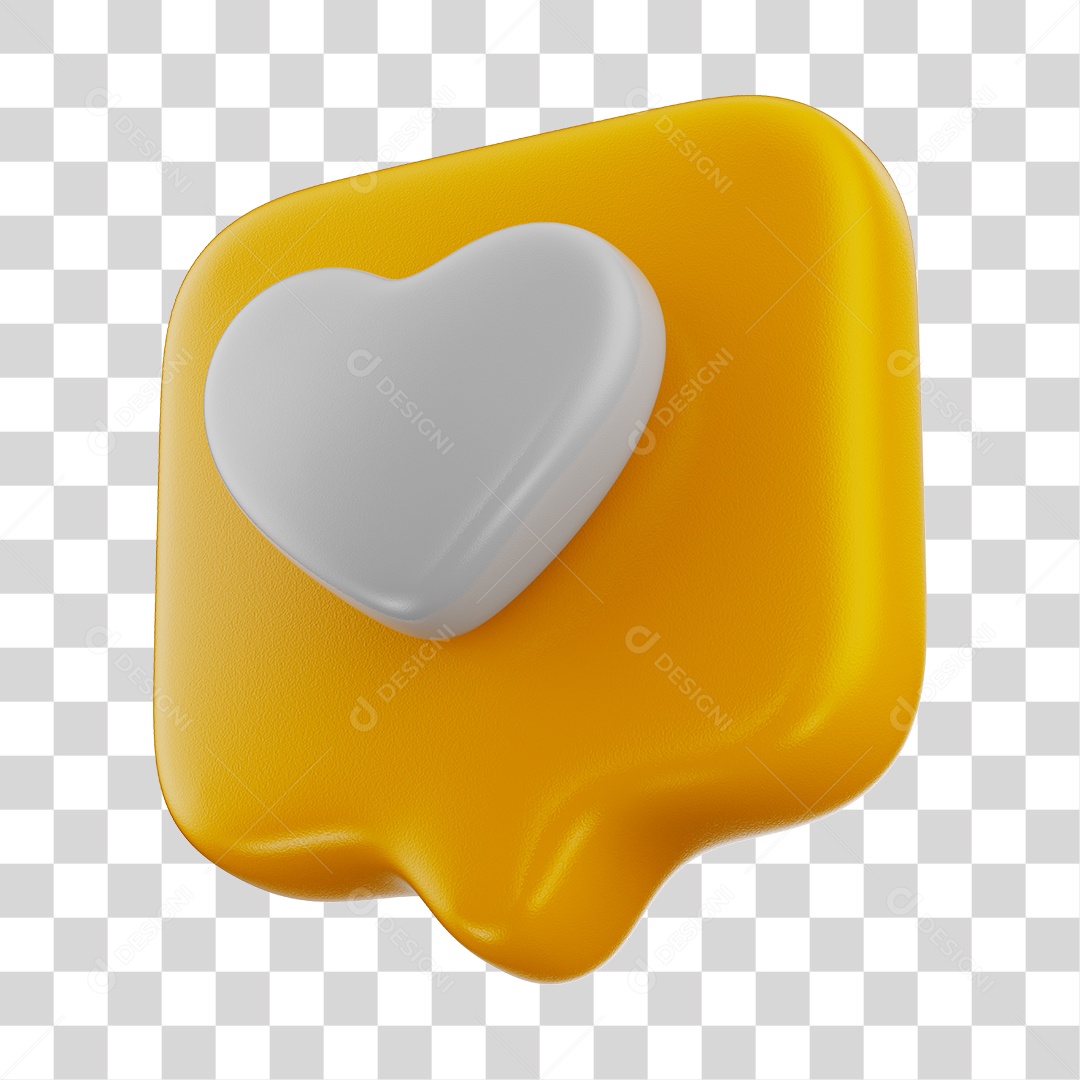 Elemento 3D Para Composição Emoji De Like Amarelo PNG Transparente