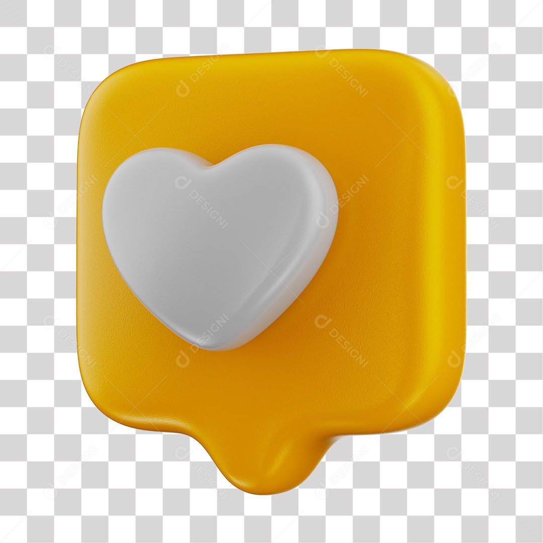 Elemento 3D Para Composição Emoji De Like Amarelo PNG Transparente