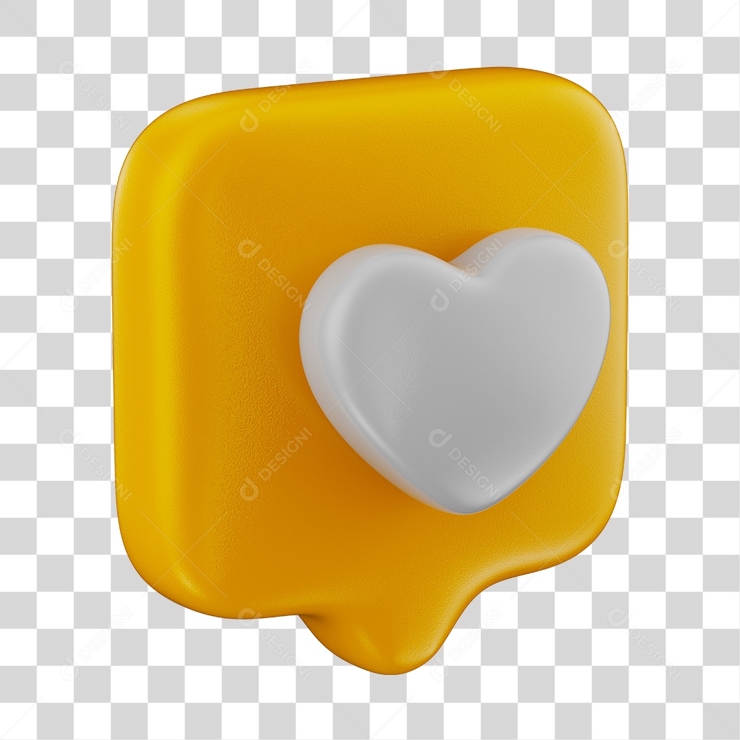 Elemento 3D Para Composição Emoji De Like Amarelo PNG Transparente