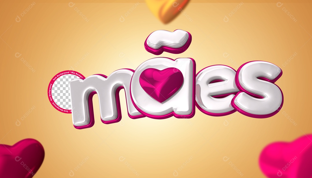 Mães Selo 3D Para Composição PSD