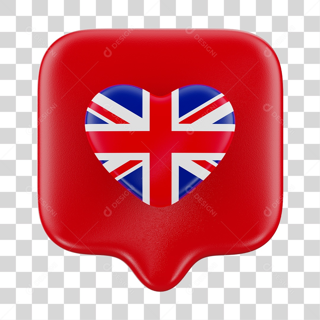 Elemento 3D Para Composição Emoji De Like Com a Bandeira da Austrália PNG Transparente