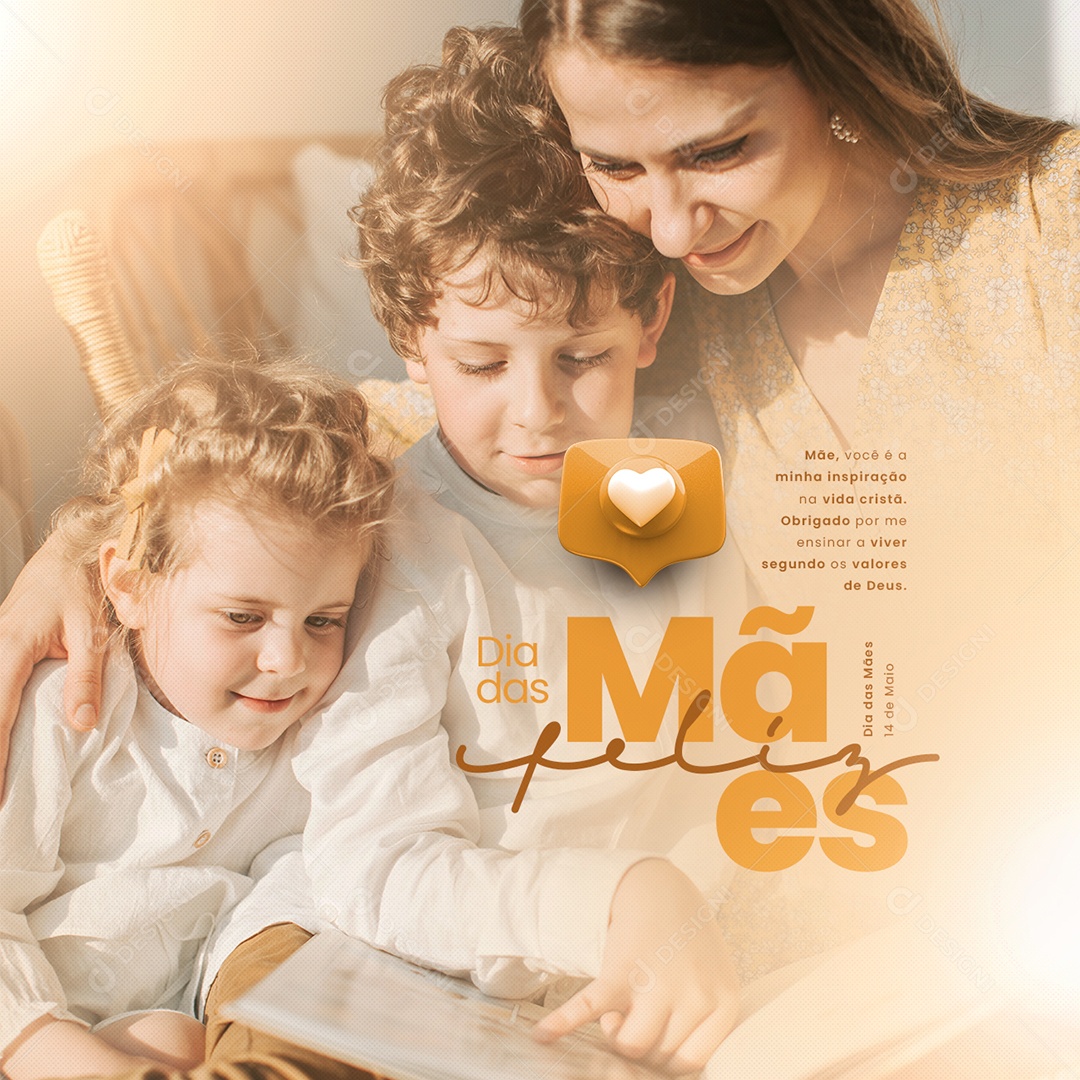 Mother You Are My Inspiration In Christian Living Mother's Day Social Media PSD Editable