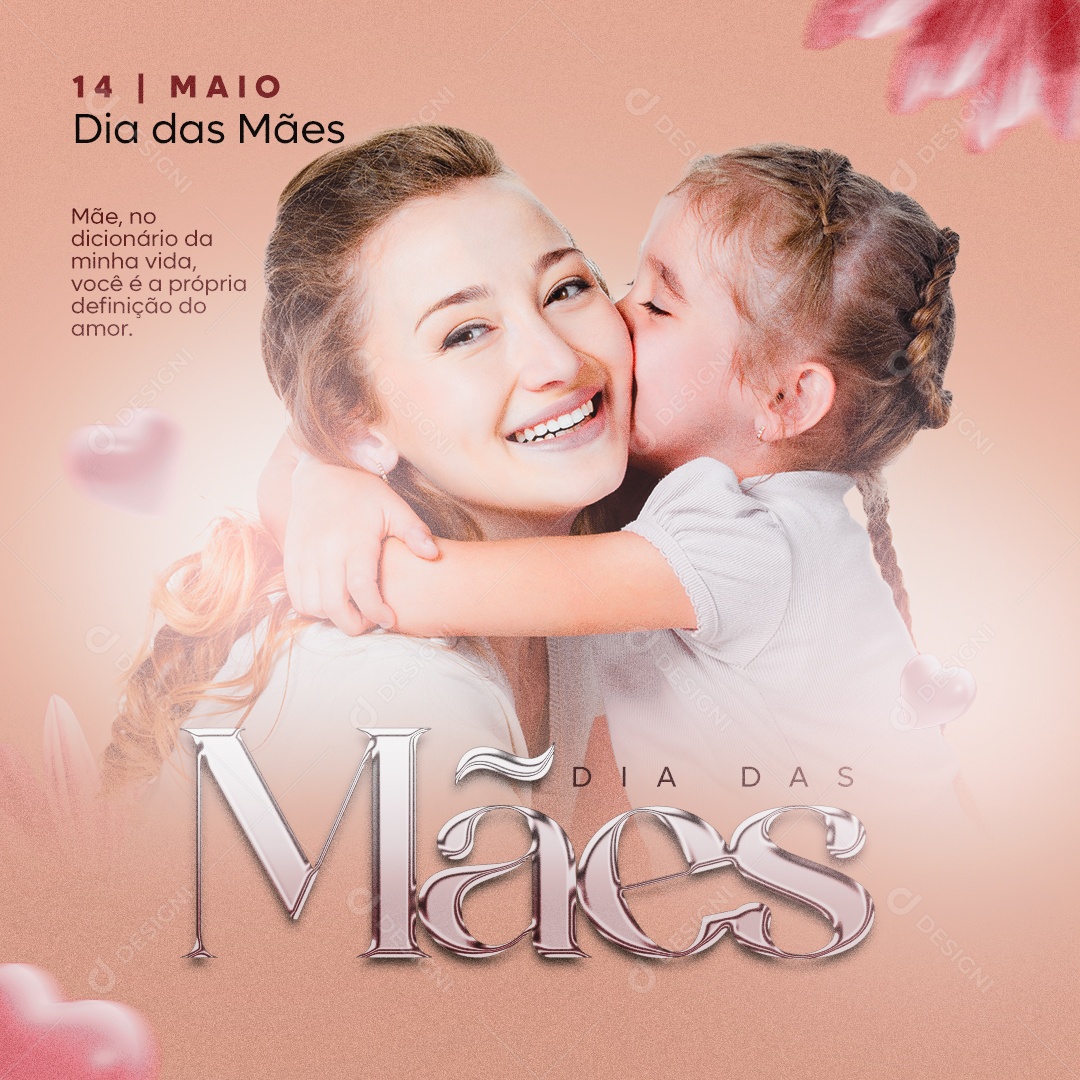 Feliz Dia Das Mães 14 de Maio Social Media PSD Editável