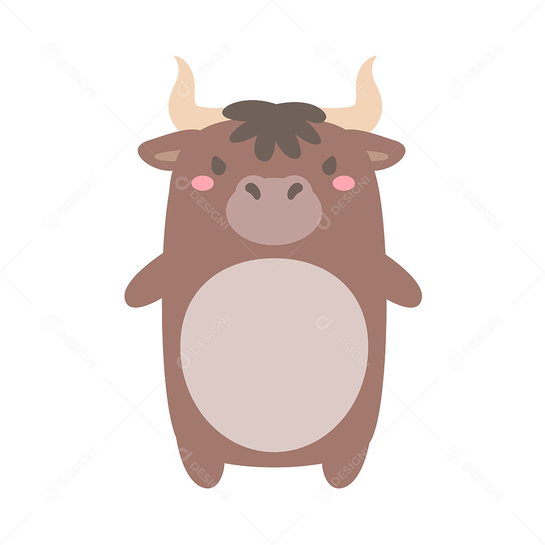 Desenho De Touro EPS