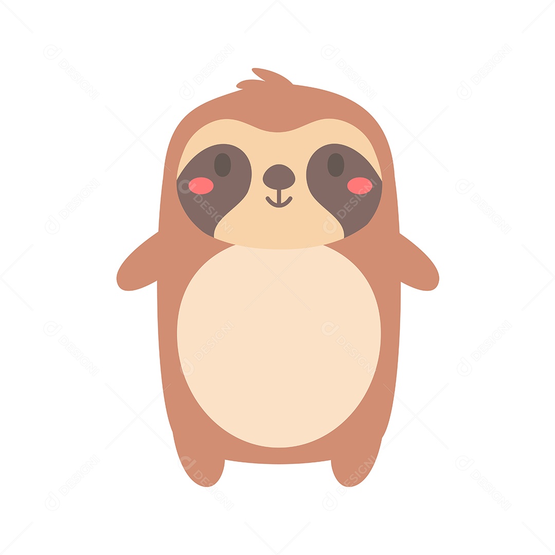 Desenho De Preguiça EPS