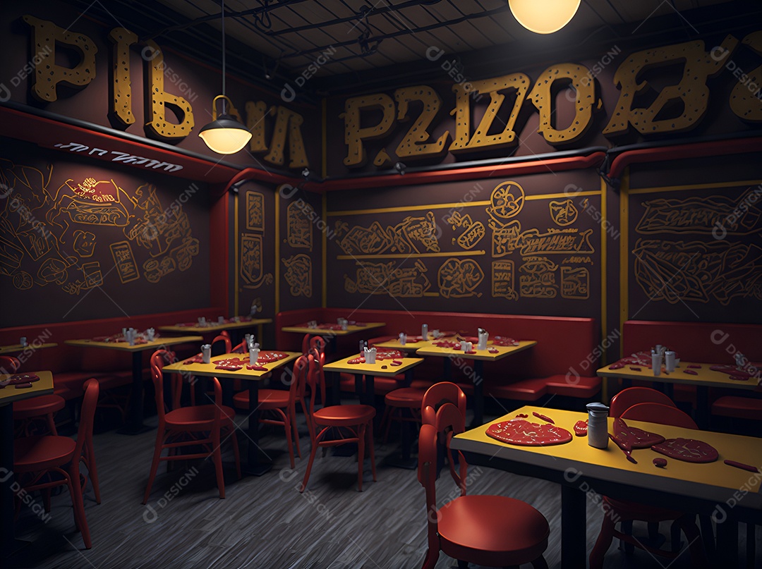 Estabelecimento Pizzaria vazia