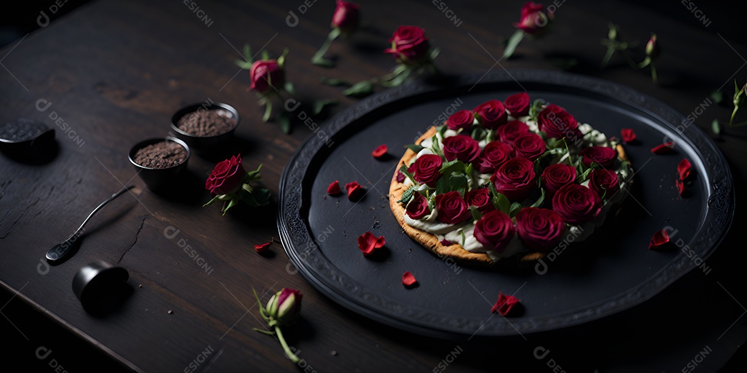 Pizza deliciosa sobre fundo isolado