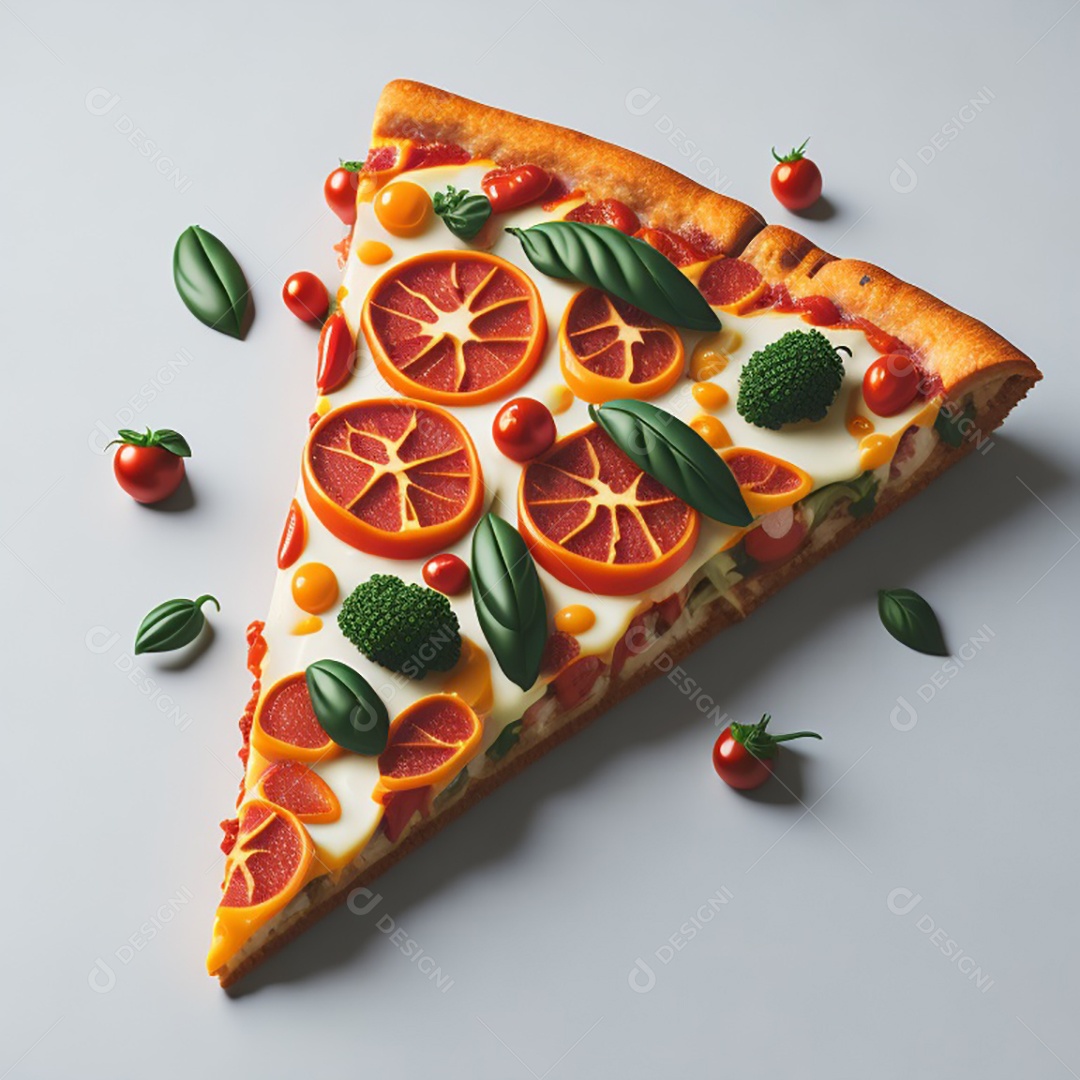 Pizza sobre uma mesa de uma pizzaria