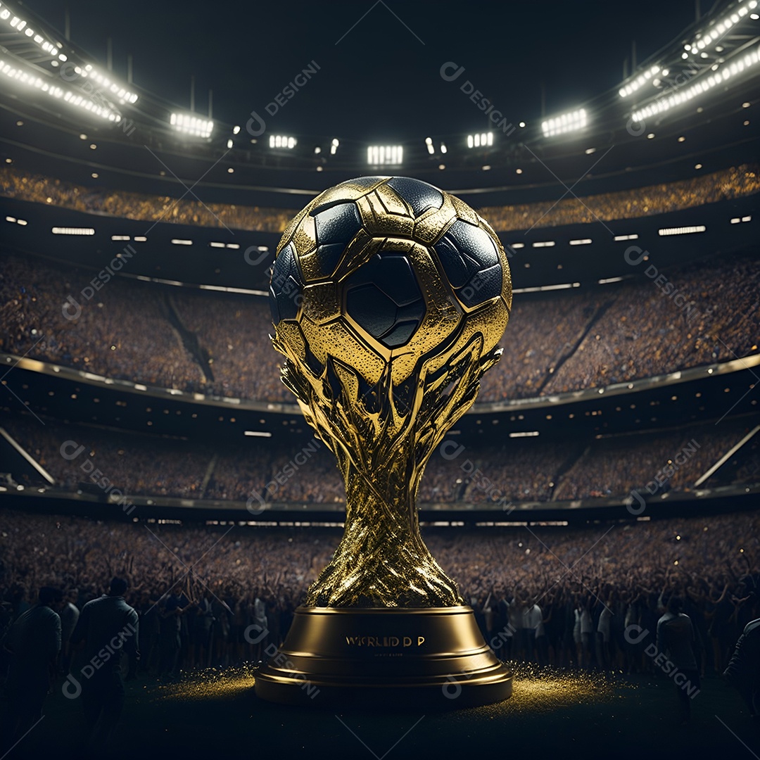 Premiação de futebol uma taça de ouro