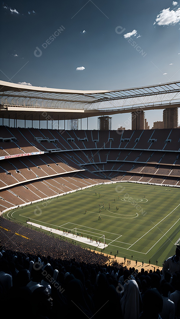 Estádio de futebol vista aérea