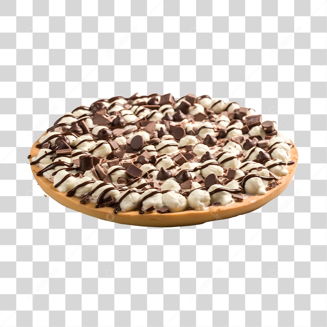 Deliciosa Pizza De Chocolate Tabua De Madeira PNG Transparente