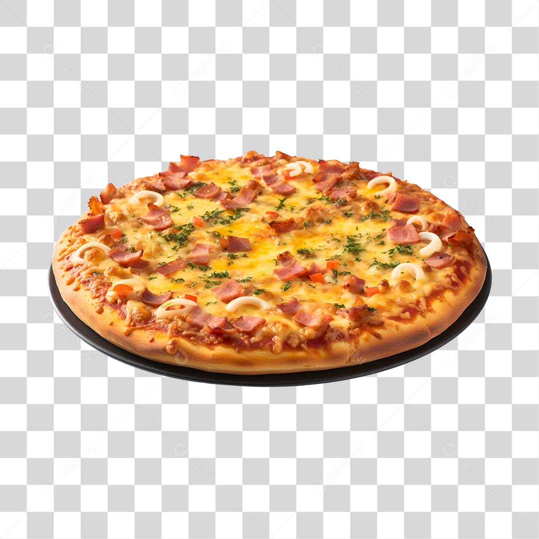 Deliciosa Pizza Tabua De Madeira PNG Transparente