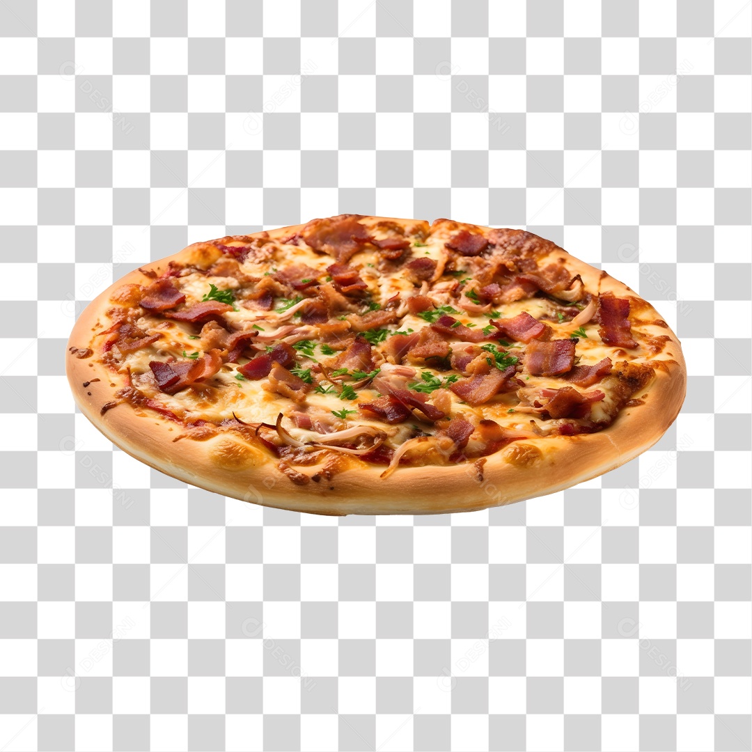 Pizza No Estilo Califórnia PNG Transparente