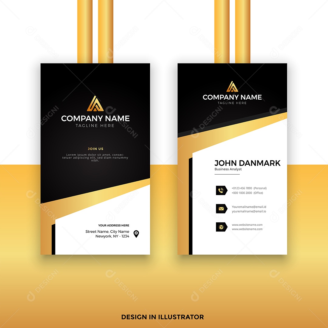 Modelo de Cartão de Visita EPS Editável