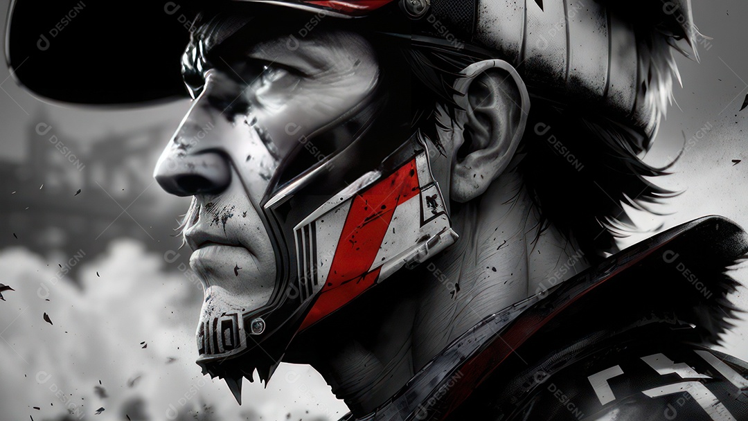 Pessoa jovem pilotando moto de motocross.