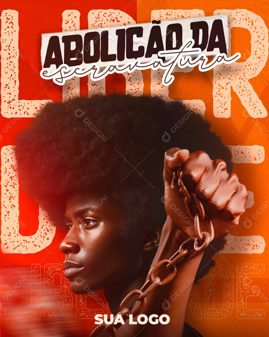 Dia da Abolição da Escravatura Social Media PSD Editável