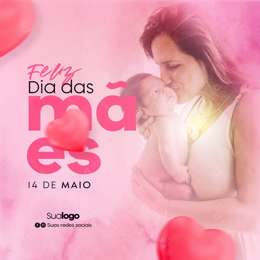 Feliz Dia Das Mães 14 De Maio Social Media PSD Editável