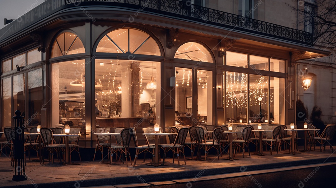 Fachada de boteco vazio