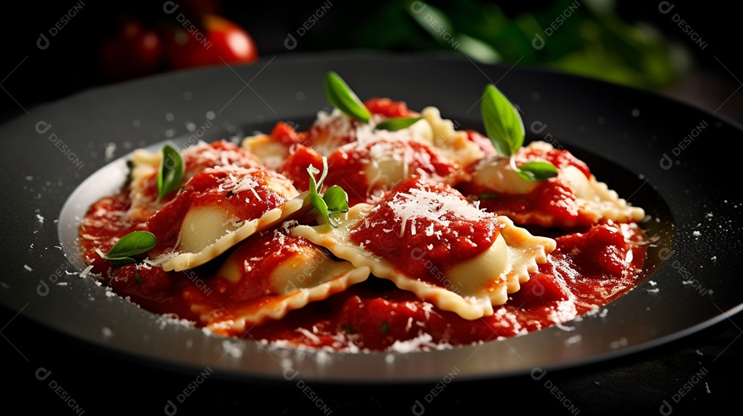 Prato de comida sobre uma mesa de restaurante