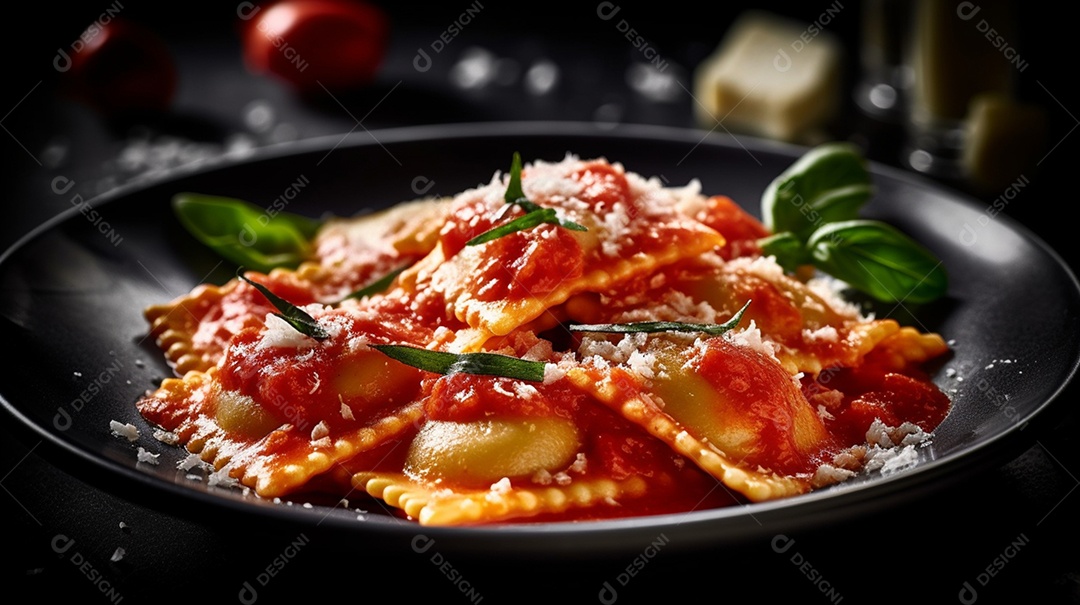 Prato de comida sobre uma mesa de restaurante