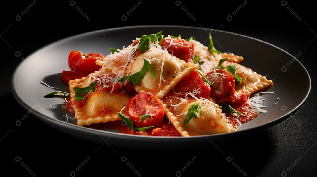 Prato de comida sobre uma mesa de restaurante