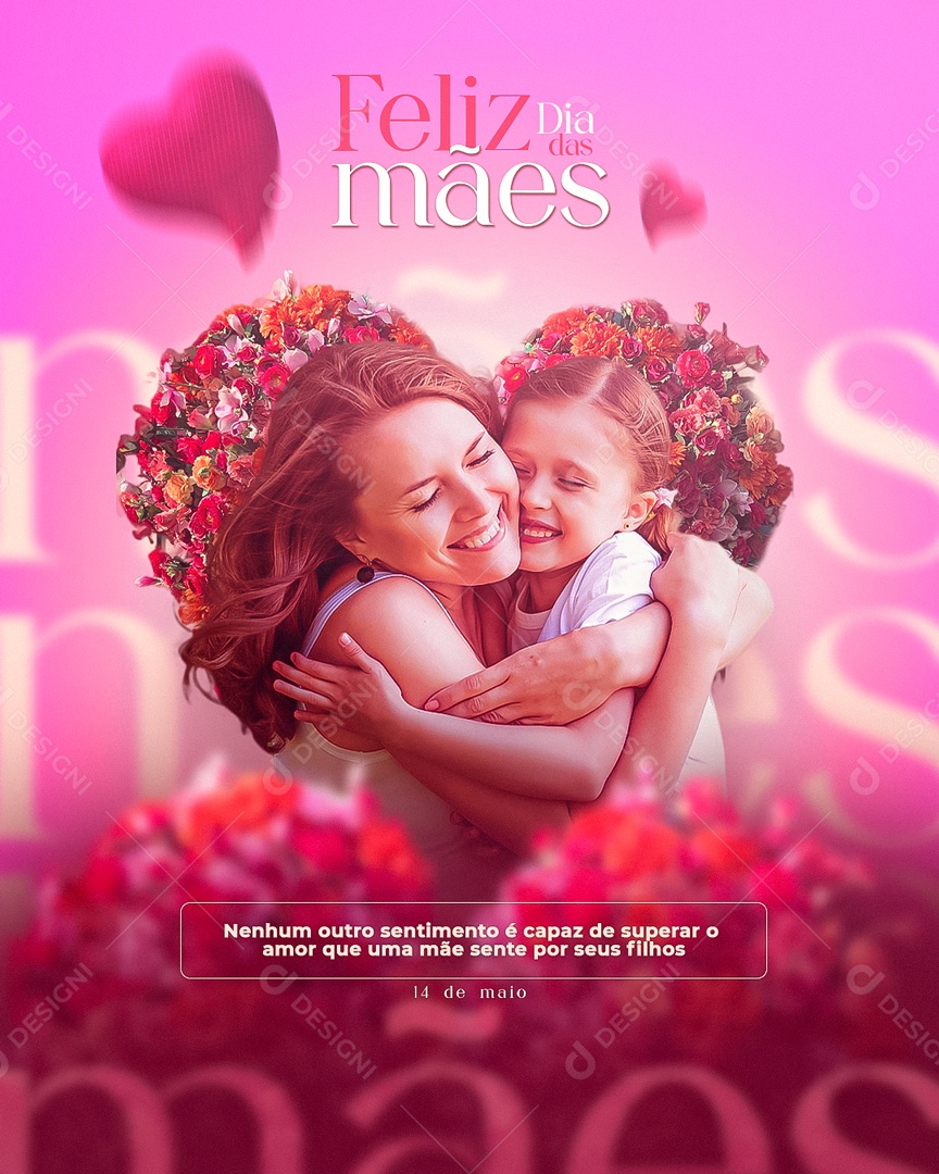 Feliz Dia Das Mães 14 De Maio Social Media PSD Editável