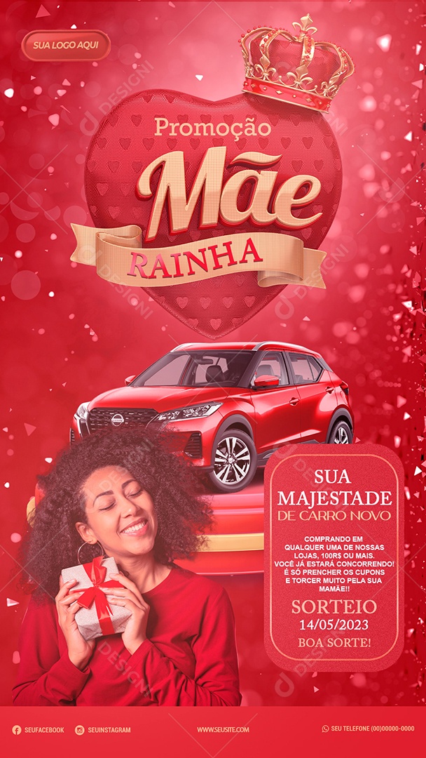 Social Media Story Sua Majestade De Carro Novo PSD Editavel