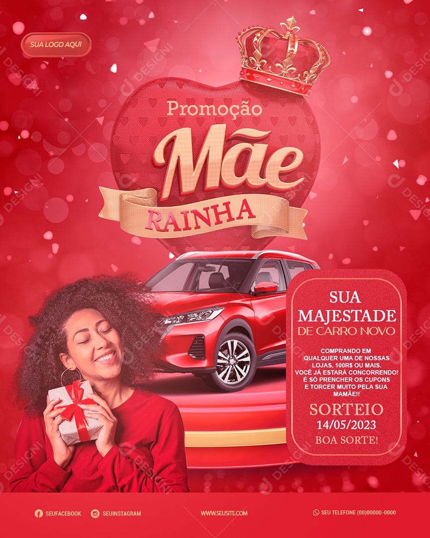 Social Media Story Sua Majestade De Carro Novo PSD Editavel