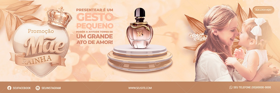Social Media Carrossel Dia Das Mães Perfumaria Presentear PSD Editavel