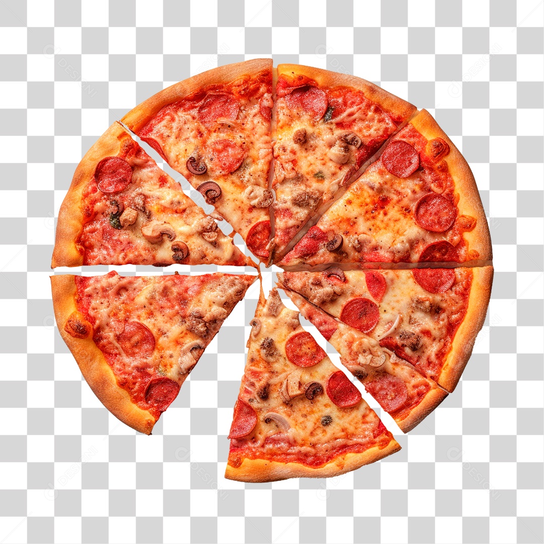 Pizza Brasileira PNG Transparente Sem Fundo