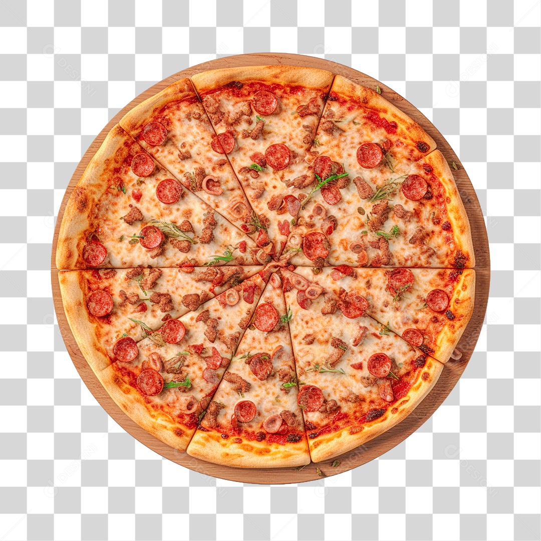 Pizza Brasileira PNG Transparente Sem Fundo