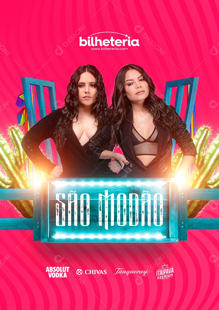 São Modão Flyer Day & Lara Social Media PSD Editável