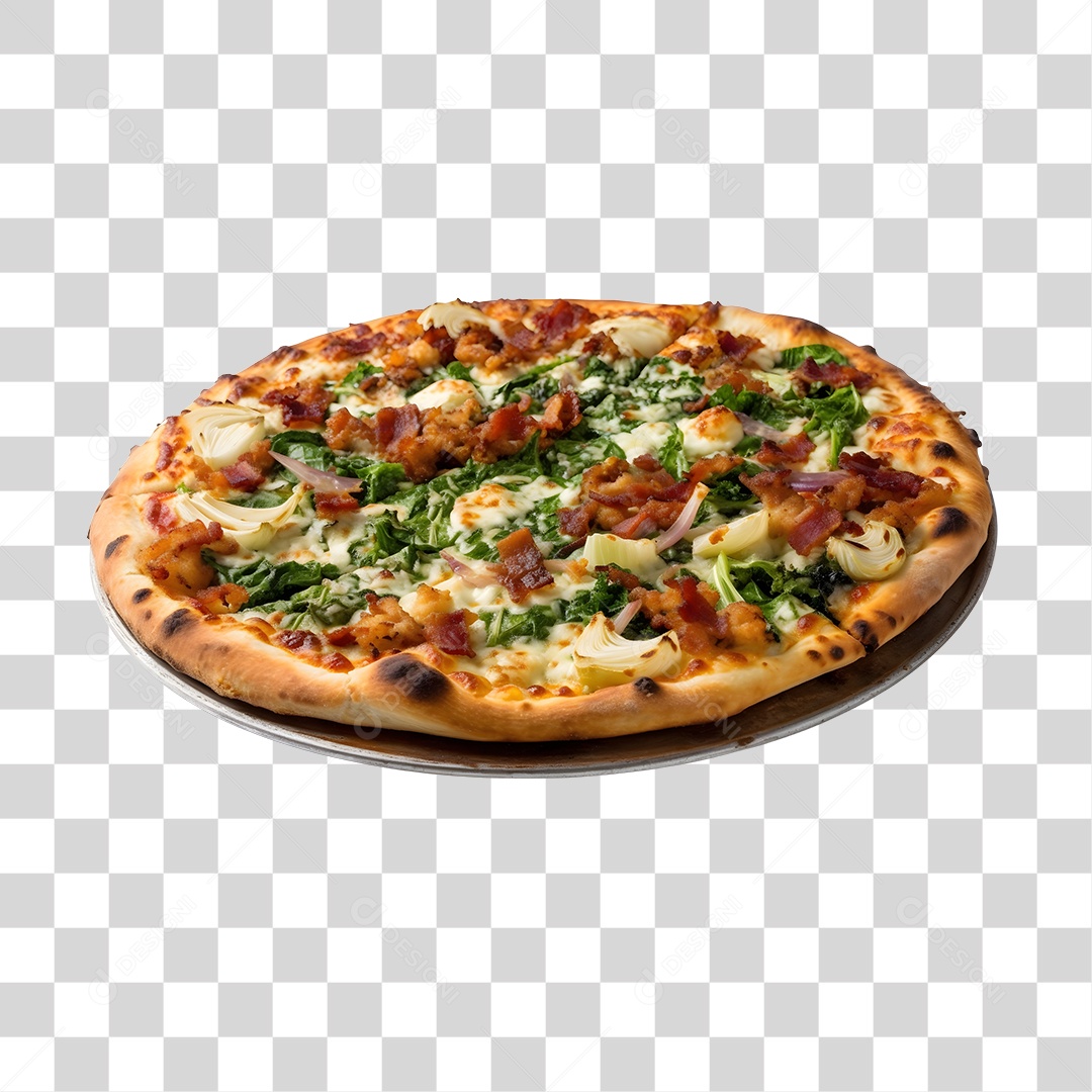 Deliciosa Pizza Tabua De Madeira PNG Transparente