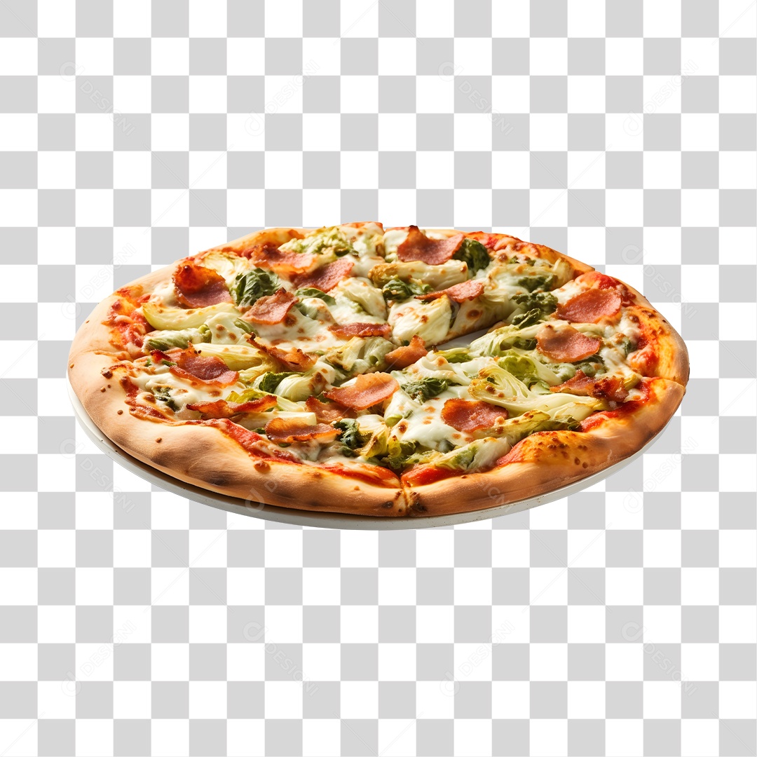 Deliciosa Pizza Tabua De Madeira PNG Transparente