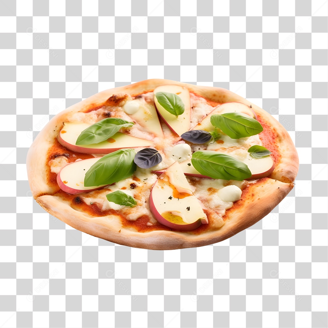 Deliciosa Pizza Tabua De Madeira PNG Transparente