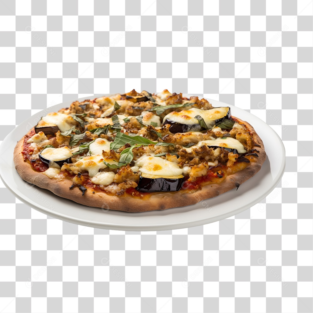 Deliciosa Pizza Tabua De Madeira PNG Transparente