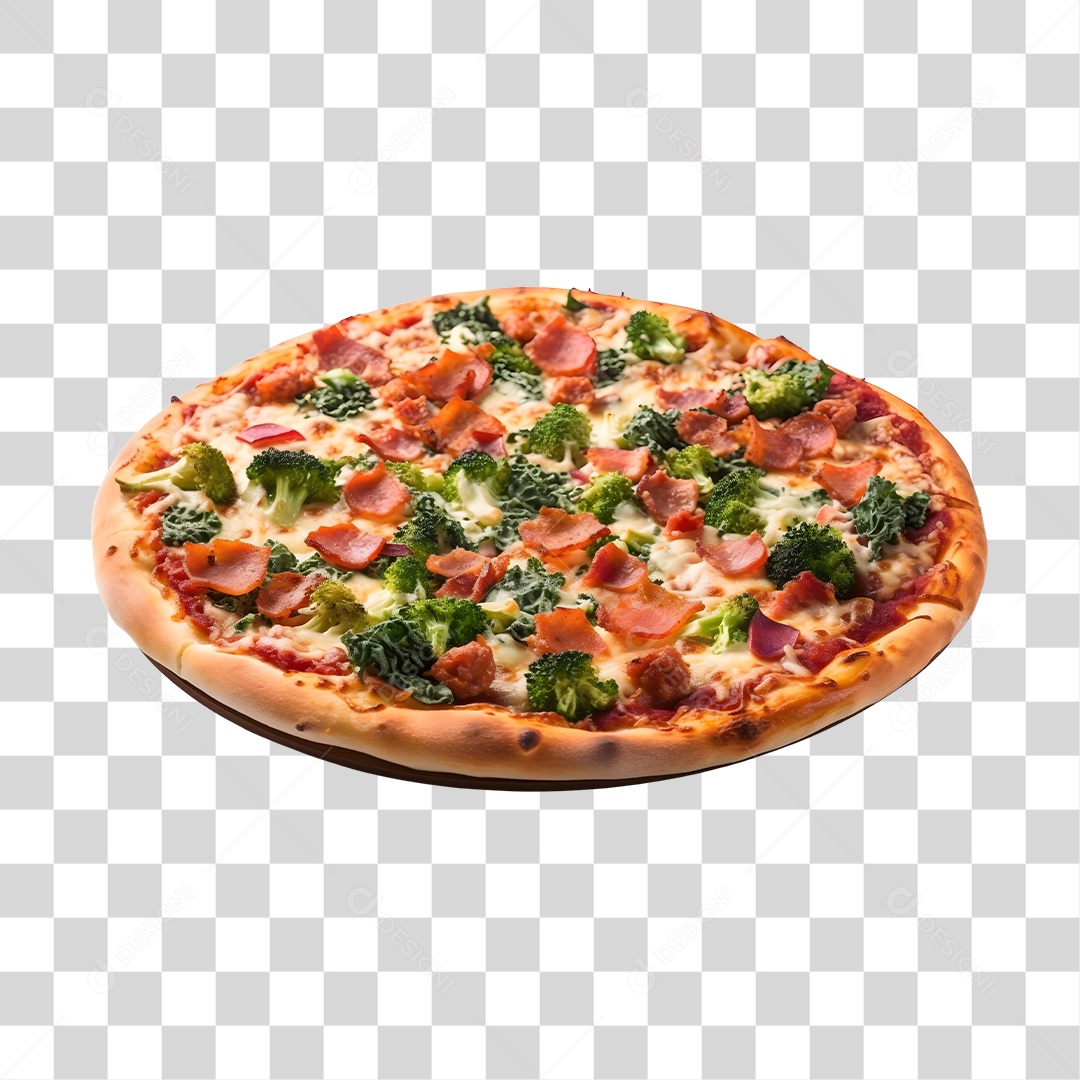 Deliciosa Pizza Tabua De Madeira PNG Transparente